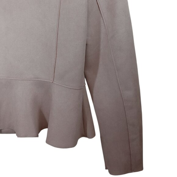 INDUSTRY 🩷 》Faux Suede Peplum Jacket - Picture 9 of 16